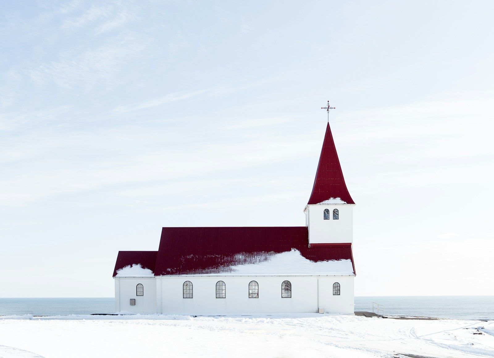 white and red concrete cathedral