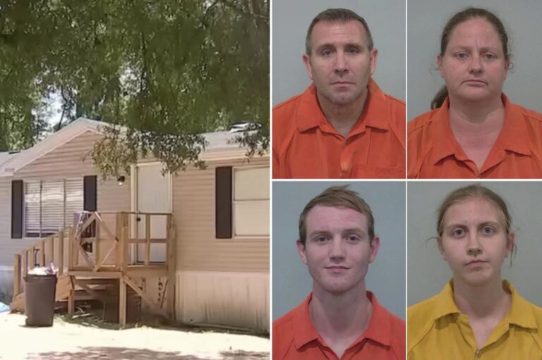 Florida Couple and Two Family Members Charged with Aggravated Child Abuse After Allegedly Holding Nine Children Captive in Appalling Conditions