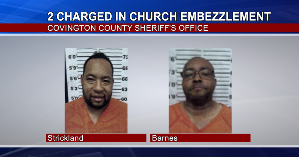 Pastor and Deacon Charged with Embezzling Nearly $90,000 from Church Funds in Covington County
