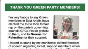 UK Green Party Representative Elected Amid Controversy Over Anti-Zionist Remarks and Alleged Antisemitism Concerns.