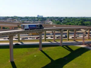 The Church of Jesus Christ of Latter-day Saints delivers 100th truckload of food donations to Dallas, Texas, food pantry as part of America250’s “America Gives” initiative.