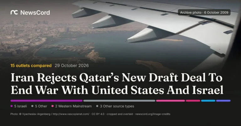 Iran Rejects Qatari Draft Deal to End War with United States and Israel, Labels It Unacceptable