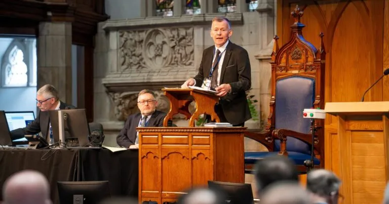 In Belfast, Northern Ireland, Presbyterian Church in Ireland moderator appeals for calm after overnight violence