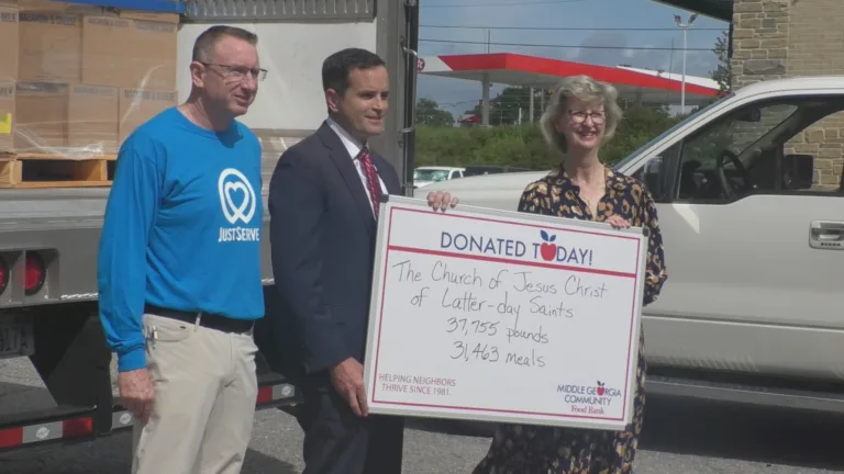 Church Donation Provides 40,000 Pounds of Food to Middle Georgia Community Food Bank