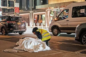 Almost half of homeless deaths in New York City linked to drug addiction, overdose or alcoholism in 2024-2025.
