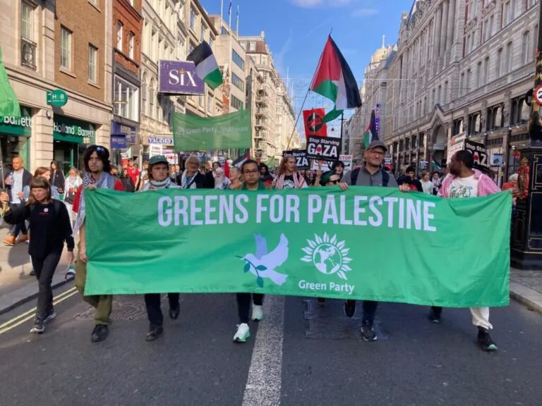 British Green Party Adopts Policy Classifying Zionism as Racism and Calls for Single Democratic State in Historic Palestine