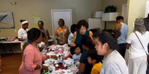Church Women United of Manatee County provides year-round community outreach including back-to-school shoe giveaways, foster care backpacks, and support for migrant and domestic violence shelter families.