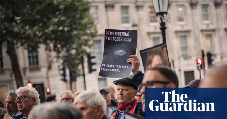 British Jewish groups hold London vigil for 7 October attack victims