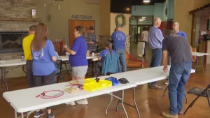 River Ridge Church volunteers assemble clean-water devices for overseas communities