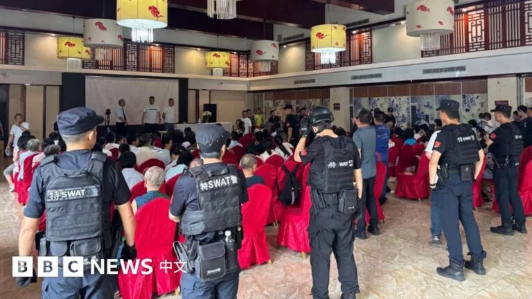 A well-known underground church in China was raided by police, leading to the detention of two leaders and questioning of dozens of followers.