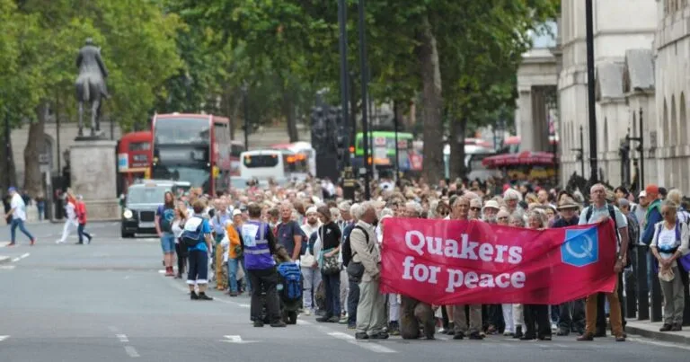 Mass silent vigil for peace held in Westminster