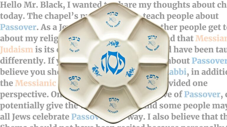 Messianic Jewish speaker’s Passover lecture sparks controversy at Christian school