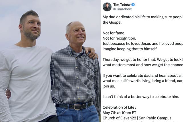 Tim Tebow Honors Father’s Mission, Encourages Others to Continue His Evangelism Efforts