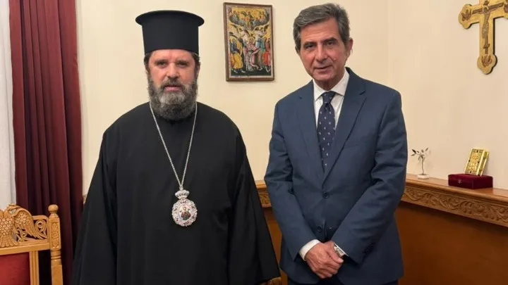 Greek Deputy Interior Minister Meets Archbishop of Albania to Discuss Minority Rights