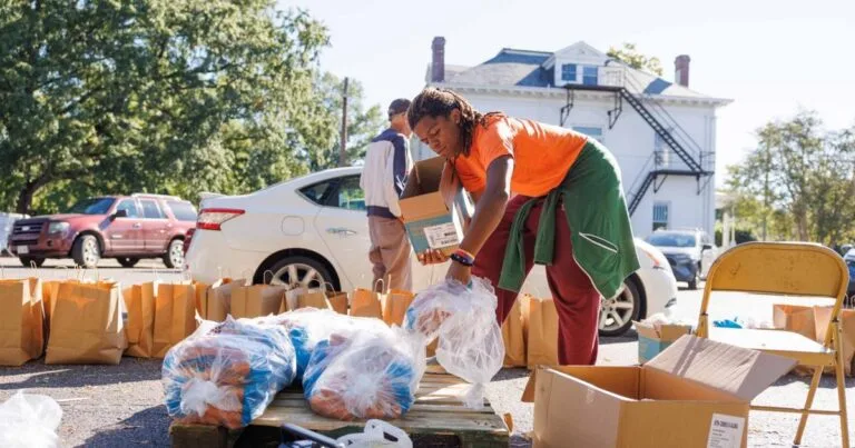 Ginter Park United Methodist Church food pantry serves 400 families with limited food supplies