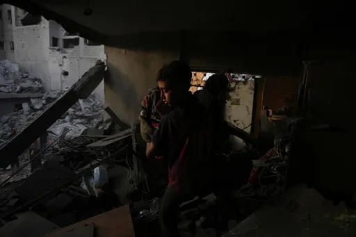 Israeli Airstrikes Continue Across Gaza, Top Photos from Middle East Show Damage