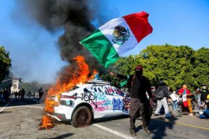 Anti-Israel Activists in Los Angeles Spread Antisemitic Messaging During Civil Unrest