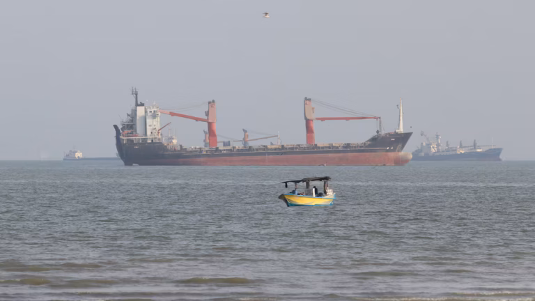 Iran Reports Cargo Ship Sank After Striking Mine in Strait of Hormuz