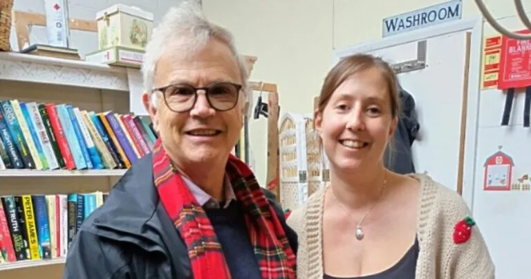 A silver trowel donated to charity shop leads to international reunion with Anglican church in Australia