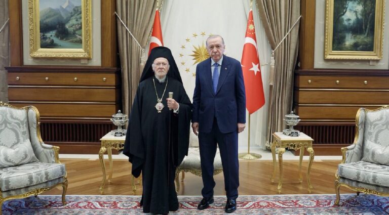 Turkish President Erdogan Meets with Orthodox Patriarch Bartholomew to Discuss Reopening of Halki Seminary