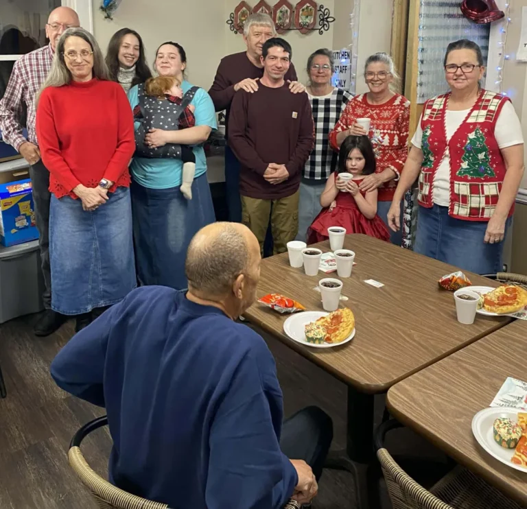 Members of Pathfork Holiness Church Host Christmas Party for The Laurels Residents (Pathfork, Kentucky)