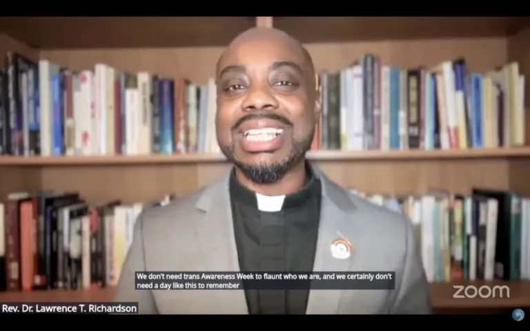 Michigan Church Leader Leads Transgender Day of Remembrance Service, Emphasizes Anti-Trans Violence and Visibility