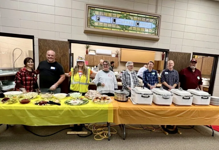 Community Thanksgiving Dinner Hosted by First Lutheran Church in Worthington, Minnesota