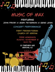 First Presbyterian Church of Verona Launches New Concert Series With Max Morden Performance (Verona, New Jersey)
