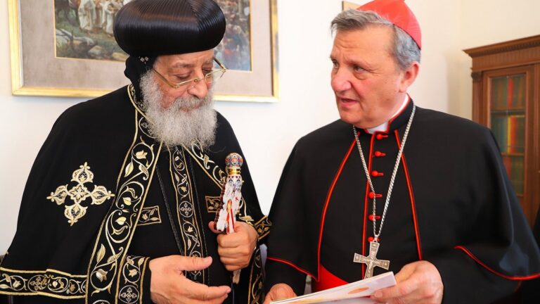 The Bishop of the Orthodox Church of Copts Blesses the World Bishops’ Conference of the Catholic Church