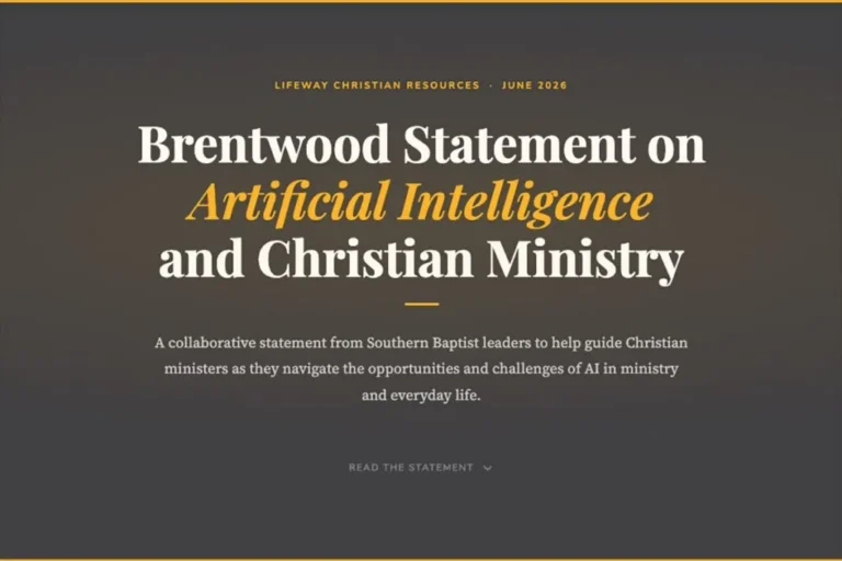 Southern Baptist Leaders Release Statement on AI in Christian Ministry