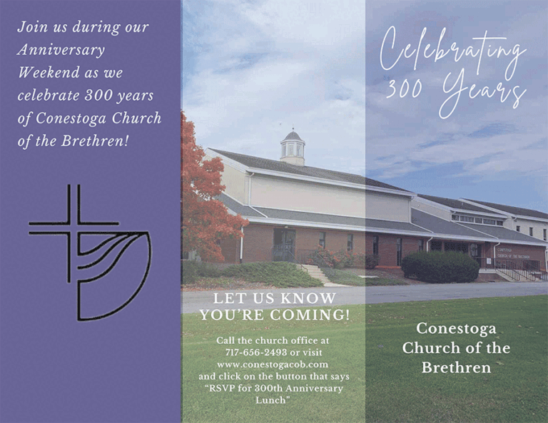 Conestoga Church of the Brethren Celebrates 300th Anniversary of Ministry