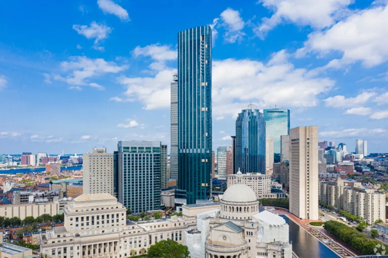 Four Seasons Tower Designed to Blend with Christian Science Plaza in Boston, Massachusetts