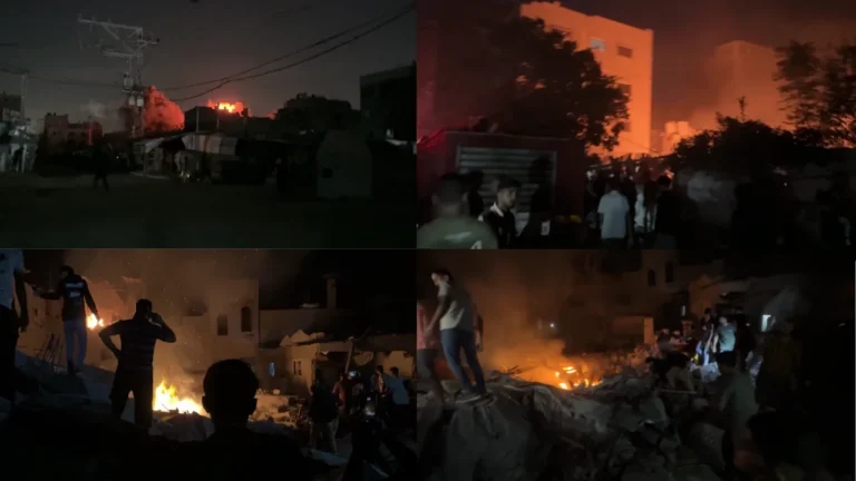 Israeli Airstrike Reported to Hit Nuseirat Camp House in Gaza, Injured Person Rescued