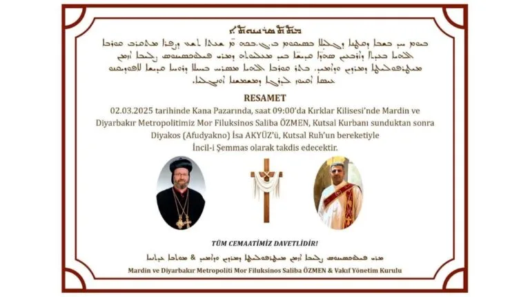 Syriac Orthodox Deacon Isa Akyüz Ordained in Turkey’s Tur Abdin Region
