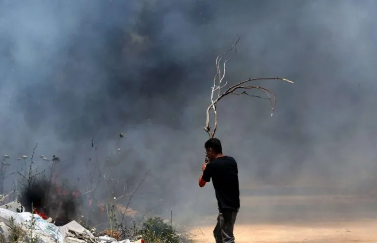 Israeli Settlers Set Fire to West Bank Christian Village’s Farmland