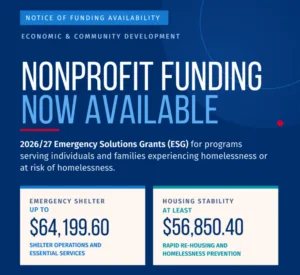 City of Fayetteville, North Carolina, seeks nonprofit applicants for Homelessness Assistance Grants
