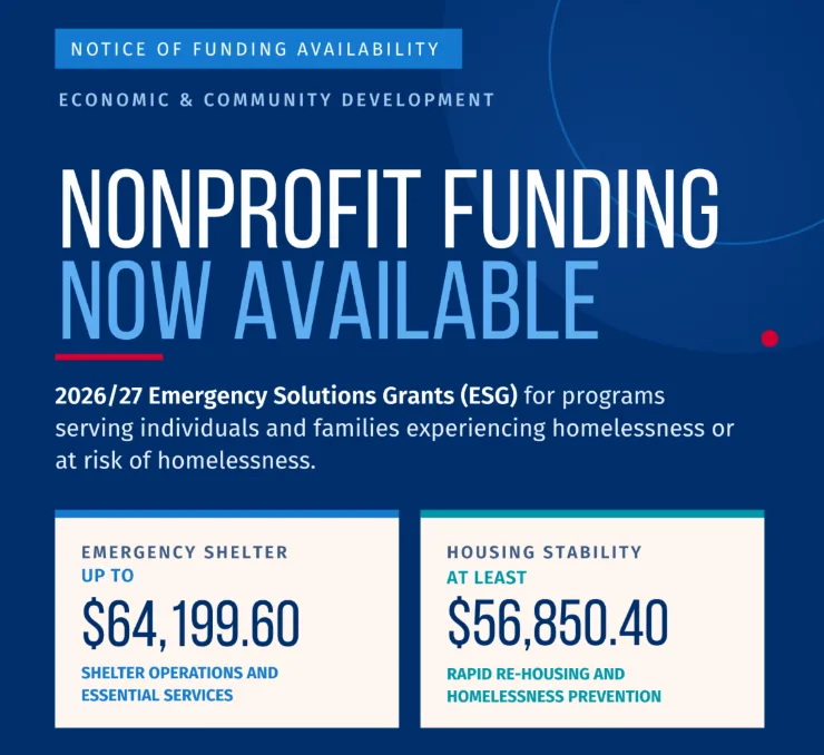 City of Fayetteville, North Carolina, seeks nonprofit applicants for Homelessness Assistance Grants