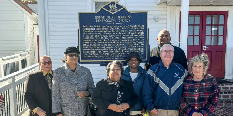 Historical Marker Installed for Mount Olive Holiness Pentecostal Church in Smyrna, Delaware